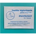 TOALLITA DESINFECTANTE 0,051€ UD (EST 500 UD)