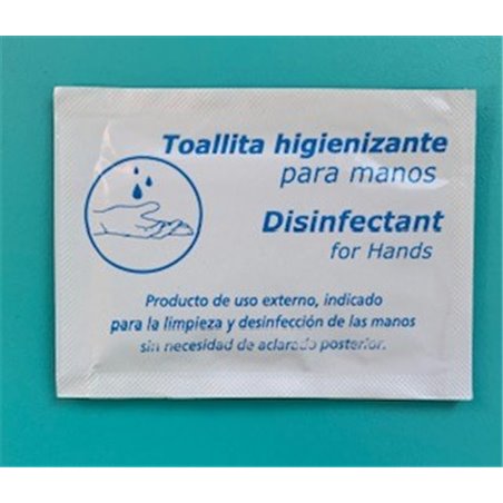 TOALLITA DESINFECTANTE 0,051€ UD (EST 500 UD)